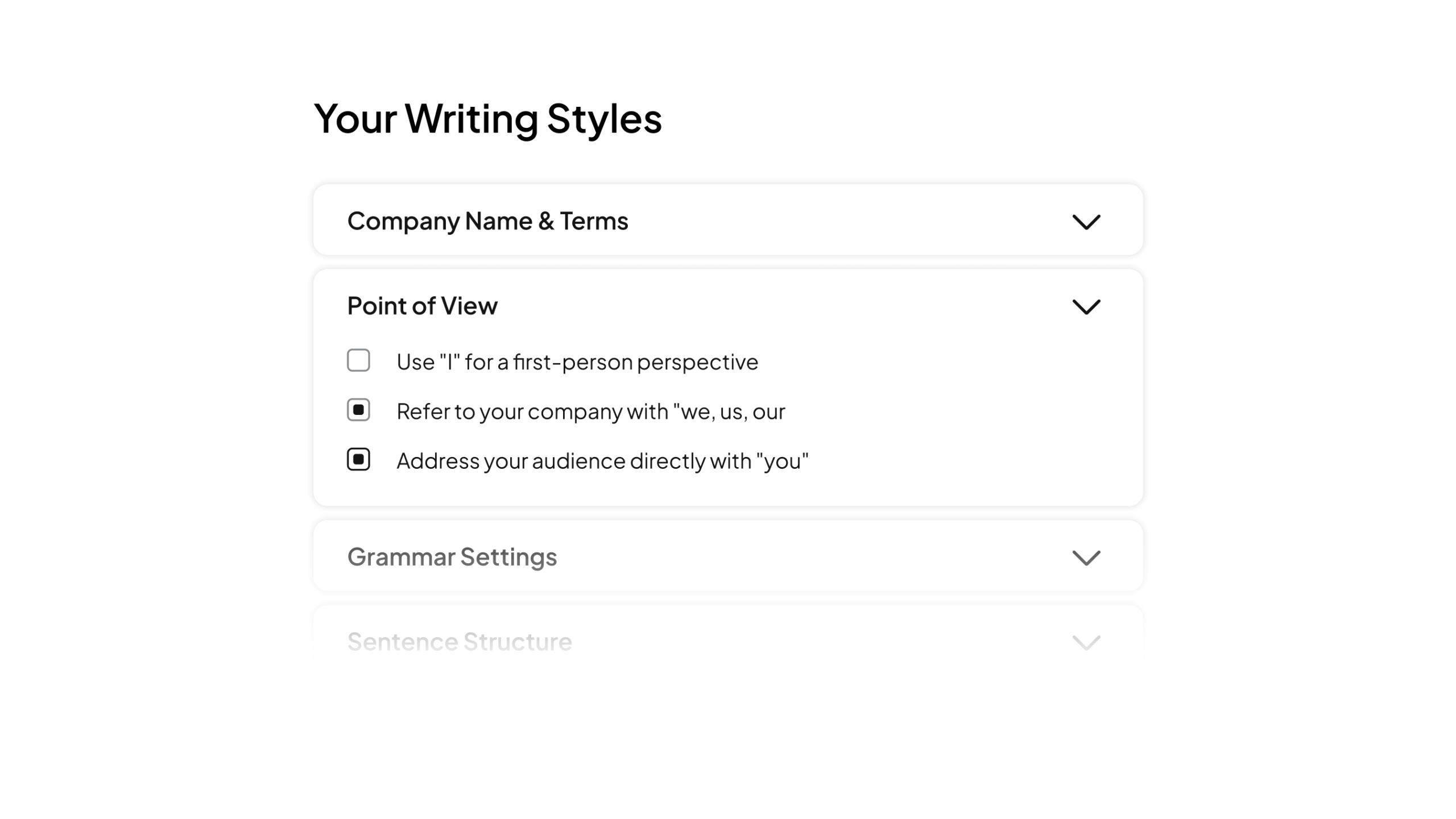 WritingStyles